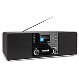 TechniSat DIGITRADIO 370 CD BT - Stereo Digitalradio (DAB+, UKW, CD-Player, Bluetooth, Farbdisplay, USB, AUX, Kopfhöreranschluss, Kompaktanlage, Wecker, 10 Watt, Fernbedienung) schwarz