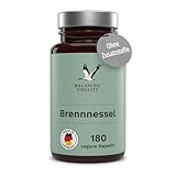 Brennnessel Kapseln - 20:1 echter Brennnessel-Extrakt - 900 mg hochdosiert je Tagesdosis - 180 vegane Kapseln für 3 Monate - ohne Zusatzstoffe - laborgeprüft - Made in Germany - Balanced Vitality