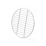 Werownsgso 34cm Rund Edelstahl Grillrost BBQ Grillgitter Backblech Kuchengitter Rund Einfache Reinigung Geeignet Für Camping Picknick Garten