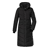 Killtec Damen Kow 62 Wmn Qltd Ct Wintermantel Mantel in Daunenoptik mit Kapuze, Schwarz, 44 EU