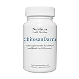 NatuGena ChitosanDarm, Austernpilz Extrakt & Beta-D-Glucan, Folsäure, Vitamin B12, natürliches Vitamin C, 120 Kapseln (1 Monats Packung)