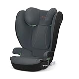 CYBEX Silver Autositz Solution B2 i-Fix, Inkl. Getränkehalter, Für Autos mit und ohne ISOFIX, Ab ca. 15-50 kg, Ab ca. 3 bis 12 Jahre, Steel Grey (Grau)