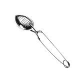 Loses Teesieb | Praktischer Edelstahl-Teefilter Teesieb mit ergonomischem Griff | Tragbarer Brauer-Diffusor Tee-Ei Wiederverwendbare Siebe für losen Tee, Kaffee, Teebeutel