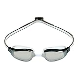 Aquasphere Unisex-Adult Fastlane Goggles, Silver Titanium MIROR, L