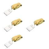Cabilock 4 Stück Deko Lichtertüte Weihnachtsbaum Zweige Gold Weihnachtsbeleuchtung Außenleuchten Weihnachtsbeleuchtung Außenlaterne Weihnachtsdeko Dekoration Hängelampe Stoff