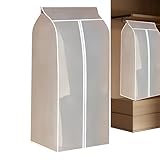 Verkleidete Deckentasche – Kleiderschutztasche | Kleidertaschen | Aufbewahrungsdecken für transparentes Kleid | klarer Organizer für Männer und Frauen, Kleid, Kostüm, Kleidung