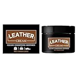 Ledercreme – 2-in-1 Natürlicher Reinigungs- Und Reparaturbalsam, Feuchtigkeitsspendendes Lederpflegemittel | Stellt Stiefel, Taschen, Möbel, Autositze, Jacken, Handtaschen, Sättel Wieder Her, Schützt