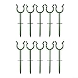 Yuanpgky 10 Stück Gartenschlauchführungen, ABS-Zweiginken-Heringe für Soaker und flexible Schläuche, um Knicke zu verhindern, effizienter Wasserfluss im ganzen Garten