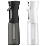 Draome Sprühflasche,Zerstäuber Sprühflasche für Haare,0,3mm Ultrafeine Sprühnebel für Pflanzenpflege, Tierpflege, Hautpflege und Reinigung,Auslaufsichere(200ml Mattschwarz,Mattweiß)