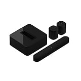 Sonos Beam WLAN Soundbar Speaker | Heimkinoset (5.1 | Beam + Sub + 2x One, schwarz)