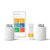 tado° smartes Heizkörperthermostat – Wifi Starter Kit V3+, inkl. 2 x Thermostat für Heizung – digitale Heizungssteuerung per App – einfache Installation – kompatibel mit Alexa, Siri & Google Assistant