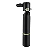 LANNADD Tauchflasche Mit Pumpe, Sauerstofftank Taucher Set, Mini Tauchflasche Mit 5 Bis 10 Minuten Tauchen 0.5 l Tauchausrüstung Tragbare für Urlaubstauchen, Fluss- und Ozeanrettung, Tauchübungen
