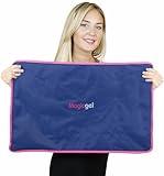 Magic Gel XXL Kühlkissen 60 x 38 cm - Gelmatte für den Ganzen Oberkörper - Das Kühlpad ist Extra Groß und Wiederverwendbar - Kühlakku zur Regeneration oder als Kühle Bett Unterlage