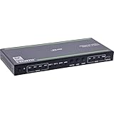 Inline HDMI Switch 4-Fach mit Audioauskopplung, HDMI 2.1, eARC, 8K@60Hz, 4K@120Hz, SPDIF, Klinke, IR Fernbedienung, CEC, EDID, 57885A