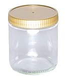 BIENEN SCHMIDT 60 x Neutrales Schraubglas 500g Imkerhonig Honigglas mit goldenem Deckel ohne Etikett Honig Neutralglas (Deckel ohne Prägung)