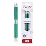 KnitPro K47005 Sockennadeln, Metal, Grün, 15cm / 3mm