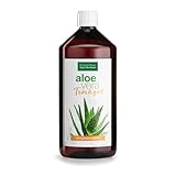 Sanct Bernhard Aloe Vera Drink (1L) Aus dem unverdünnten Aloe Vera Saft frischer Pflanzen | Trinkgel von der Barbadensis Miller Pflanze | Höchste Qualität | Naturprodukt | Made in Germany