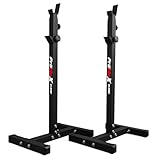 K-Sport: Langhantelablage bis 180kg belastbar I Squat-Rack für Langhanteltraining I Hantel-Ablage für dein effektives Muskeltraining I Kniebeugenständer, inkl. E-Book