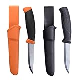 Morakniv Outdoor Messer mit Scheide - Mora Companion S - 2-Pack - Jagdmesser Feststehende Klinge aus Edelstahl - 2,5 mm - Hergestellt in Schweden - Survival Messer für Camping & Jagd