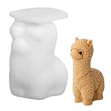 3D Alpaka Silikonform Kerzenform Alpaka Gießform Silikonform Tiere Silikonformen Kerzen Gießformen Alpaka Silikon Form Kerzenformen zum Gießen für Epoxidharz Sojawachs Kerzen Seife Gips Handwerk