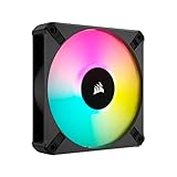 Corsair iCUE AF120 RGB ELITE 120mm PWM Dreifach-Lüfter-Kit - Acht RGB-LEDs Pro Lüfter - AirGuide-Technologie - Fluiddynamisches Lager - Inklusive iCUE Lighting Node CORE Controller - Schwarz