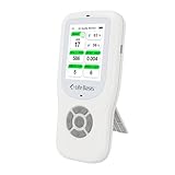 LifeBasis 10 in 1 RaumLuftqualitätsdetektor Formaldehyd-Detektor AQI-Verschmutzungsmonitor mit Temperatur & Luftfeuchtigkeit zum Testen von PM2.5/PM10/HCHO/TVOC/CO2 USB Aufladbar für Zuhause Büro