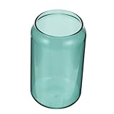 Abaodam Transparente Glastasse für Kaffee Milch und Kalte Getränke Eleganter Getränkebecher Himmelsblau für Partys und Zuhause Langlebig und Ästhetisch