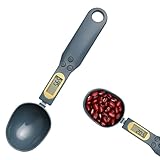TNSLAND Löffelwaage Digital Präzise Messung Löffelwaage Messbar 500 g/0,1 g mit LED-Anzeige Digitaler Messlöffel Multifunktional Digitaler Measuring Spoon Gibt 7 Maßeinheiten Messlöffel Digital Grün