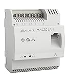 devolo Magic 2 LAN DINrail Powerline Hutschienen Adapter, bis zu 2.400 Mbit/s, Internet aus dem Verteilerkasten, professionelles Heimnetzwerk, grau