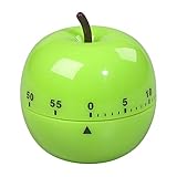 Tala Küchentimer in Apfelform, mechanisch, 60 Minuten / 1 Stunde, ideal für Kochen und Backen, BPA-freies Plastik, Grün