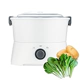 TAZZOR Kartoffelschäler Elektrisch Kartoffelschälmaschine 1KG Elektrischer Kartoffelschäler mit Salat-Schleuder Kartoffel Schäl Maschine