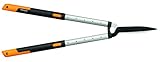 Fiskars SmartFit Teleskop-Heckenschere, Antihaftbeschichtet, Hochwertige Stahl-Klingen, Länge: 68 bis 93 cm, Schwarz/Orange, HS86, 1013565