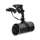 Akozon Auto Heizung, Heizlüfter, 12V Auto Zeltheizung Campingheizung 2 in 1 Lüfter 150W Standheizung Luftheizung Plug-and-Play Enteisungsanlage mit 360° Drehhalter Saugnapf