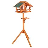 lionto Vogelhaus mit wetterfestem Dach, stabiles...