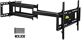 FORGING MOUNT TV Wandhalterung mit 109cm Langer Reichweite Doppelter Gelenkarm Voll Bewegung Neigbar Schwenkbar TV Halterung für 42-90 Zoll Flach-/Kurven-Fernseher Belastung 75kg Max. VESA 600x400mm