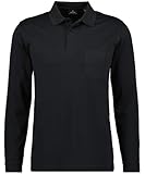 Ragman Herren-Poloshirt, Schwarz, 3XL