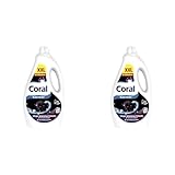Coral Colorwaschmittel Black Velvet Flüssigwaschmittel für länger intensives Schwarz mit Farbpflege-Kraft natürlicher Herkunft 60 WL (Packung mit 2)