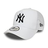 New Era New York Yankees MLB League Essential A-Frame Adjustable Trucker Cap - One-Size