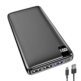 Fandealo-Power Bank-26800mAh-Externe-Handyakkus - 22.5W Schnellladung Powerbank mit USB-C EIN-/Ausgang, Akkupack Tragbares Ladegerät mit LED Display für Smartphone,Tablet