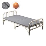 Campingbett Klappbar Extra Breit 120cm Klappbett Camping mit Matratze, Starke Dickere Röhren, Schlafbett für Das Reisebüro Im Freien Verschiedene Größen(70cm)