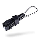 LIFE IS SIMPLE Handschuhhalter Mit Karabiner | Sanitäter Ausrüstung für Polizei, Feuerwehr, Security | Handschuhklammer für Gürtel Oder Kleidung | Schwarz