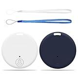 GPS-Schlüsselfinder Set mit 2 Bluetooth-Trackern – Kompatibel mit iOS & Android, Bluetooth 5.0, Lange Akkulaufzeit, Inklusive Batterien und Metall-Schlüsselanhänger – Ideal für Schlüssel, Rucksäcke