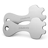 Zrilubkrelz® 2 Einkaufswagenlöser aus Metall | 2er Pack | Sofort abziehbarer Schlüssel | Kein Steckenbleiben im Schloss | Einkaufswagen Schlüsselanhänger Einkaufswagenchip Einkaufschip chip Tool