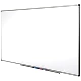MOB Magnetisches Whiteboard 90x60cm mit Alurahmen und abnehmbare Stiftablage für Büro, Heim und Schule, Magnettafel kratzfest und trocken abwischbar | Magnetboard in Hoch- oder Querformat
