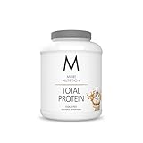 MORE, Total Protein, Eiskaffee, 600 g, Mix aus Whey Konzentrat und Casein ideal zum Muskelaufbau und -erhalt, mit Laktase,