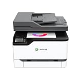 Lexmark MC3224i Farblaserdrucker multifunktionsgerät (Drucker Scanner Kopierer, WLAN, Kleiner Drucker mit Cloud-Fax), Netwerkanschluß, Autom.beidseitiger Druck, 7,2 cm-Touchscreen