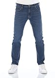 Lee Herren Jeans Regular Fit Daren Zip Fly Hose Blau Straight Jeanshose Baumwolle Denim Stretch Blue w34, Farbe: Bright Blue, Größe: 34W / 32L