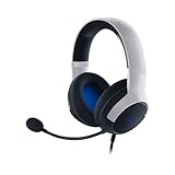 Razer Kaira X Kabelgebundenes Gaming-Headset für Playstation 5,PS5, PS4, PC, Mac, Mobiltelefon: 50 mm Treiber, HyperClear Cardiooid Mic,Memory Foam Kissen,On-Headset Bedienelemente,Weiß,Schwarz