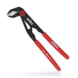 Wiha Wasserpumpenzange mit Druckknopf Classic (26764) I Wapu Zange 180 mm I durchgestrecktes Gelenk mit doppelter Führung für höchste Stabilität