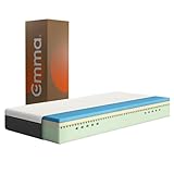 Emma Original Matratze 90x190 cm, 25 cm Hoch, H2 Mittelweich - 5-Zonen-Komfort, Memory- & Kaltschaummatratze, Druckentlastend, Atmungsaktiv, Waschbarer Bezug, Schaumstoffmatratze